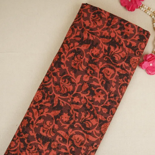 Brick_Red_With_Multicolor_Dabu_Print_Cotton_Fabric_Nc_29659_Default_Title
