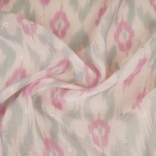 Baby_Pink_Ikkat_Print_Mukaish_Embroidery_Mul_Chanderi_Fabric_Sna_29625_Default_Title