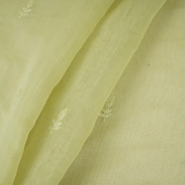Parrot_Green_Chikankari_Embroidery_With_Tissue_Border_Mul_Chanderi_Fabric_Sna_29637_Default_Title