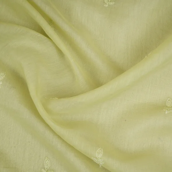 Parrot_Green_Chikankari_Embroidery_With_Tissue_Border_Mul_Chanderi_Fabric_Sna_29637_Default_Title