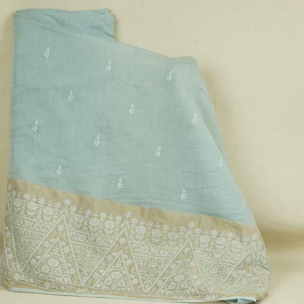 Sky_Blue_Chikankari_Embroidery_With_Tissue_Border_Mul_Chanderi_Fabric_Sna_29638_Default_Title