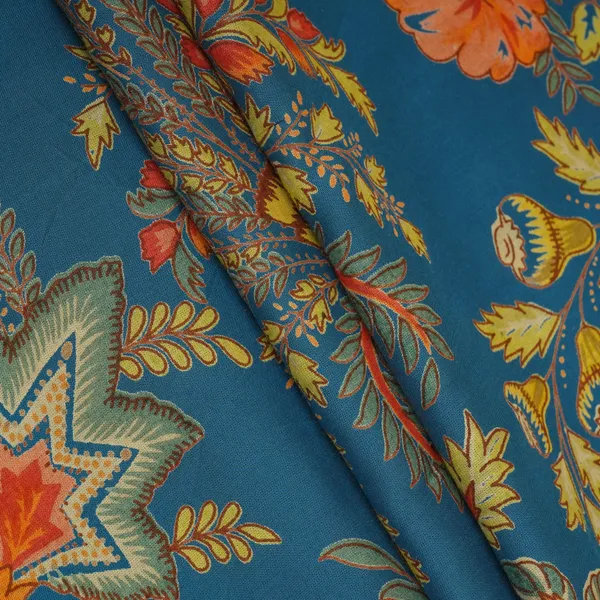 Blue_Mughal_Print_Cotton_Fabric_Afi_29546_Default_Title
