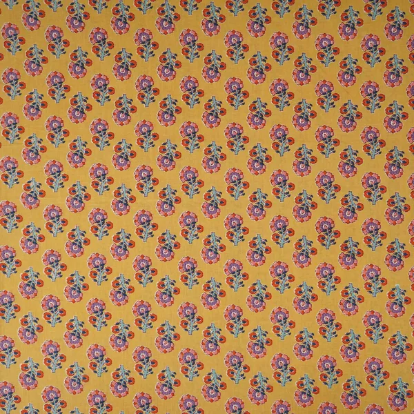 Mustard_Yellow_Floral_Print_Cotton_Fabric_Afi_29561_Default_Title