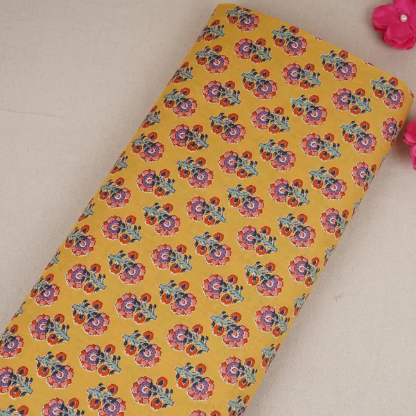 Mustard_Yellow_Floral_Print_Cotton_Fabric_Afi_29561_Default_Title