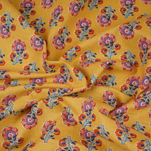 Mustard_Yellow_Floral_Print_Cotton_Fabric_Afi_29561_Default_Title