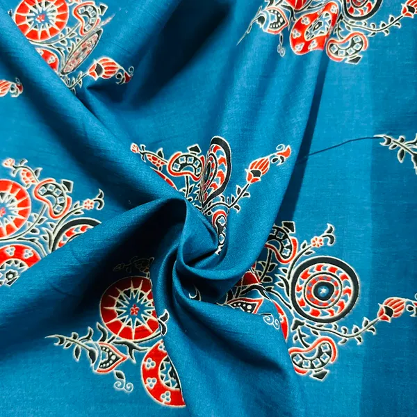Blue_Ajrakh_Print_Cotton_Fabric_Afi_29567_Default_Title