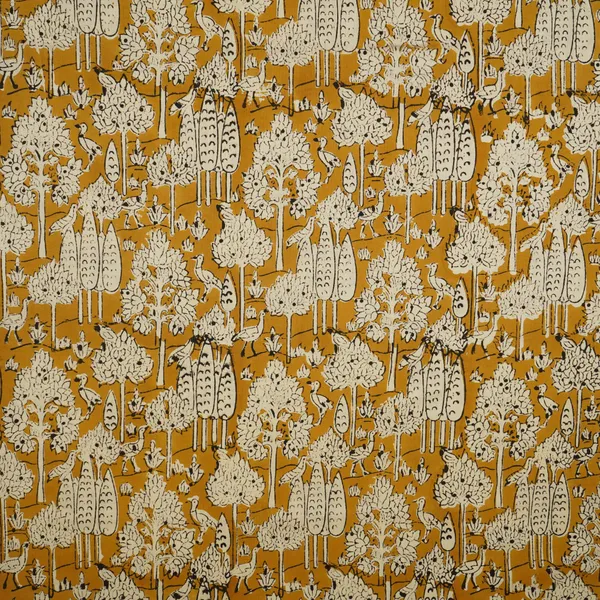 Mustard_Kalamkari_Print_Cotton_Fabric_Afi_29597_Default_Title