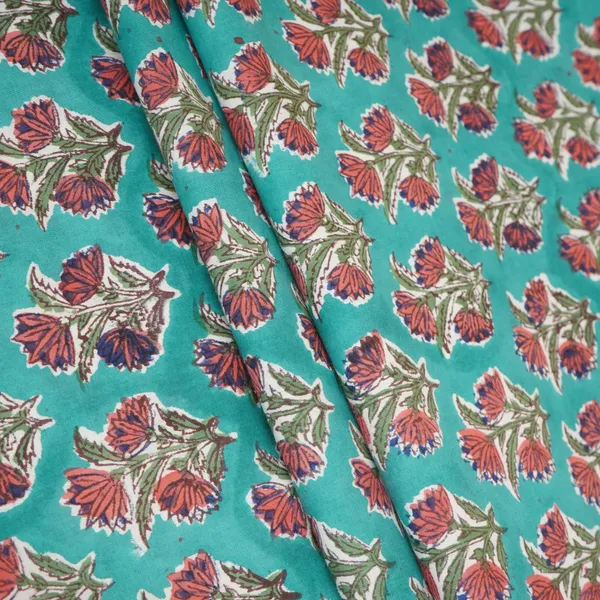 Sea_Green_Floral_Print_Cotton_Fabric_Afi_29598_Default_Title