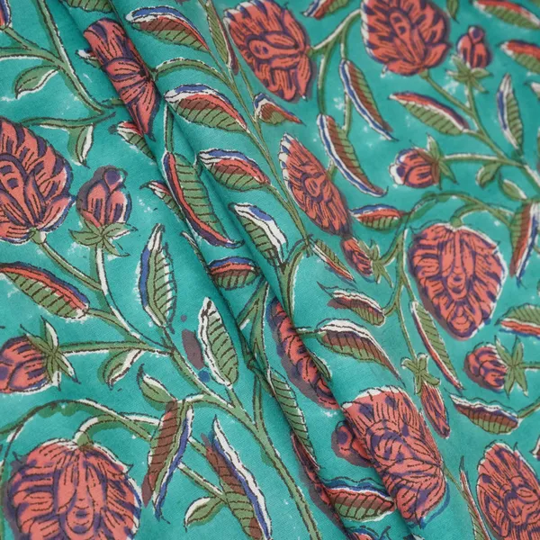 Sea_Green_Floral_Print_Cotton_Fabric_Afi_29605_Default_Title