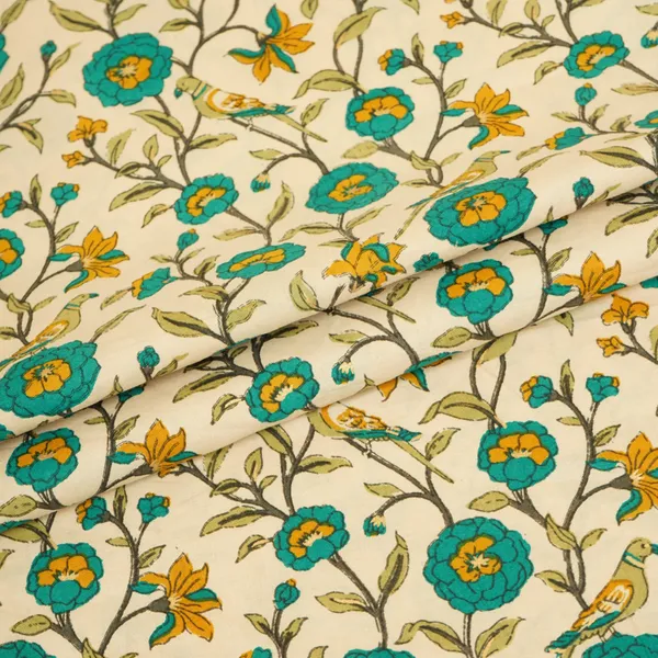 Cream_With_Dark_Grey_Parrot_Foil_Print_Cotton_Fabric_Pb_29704_Default_Title