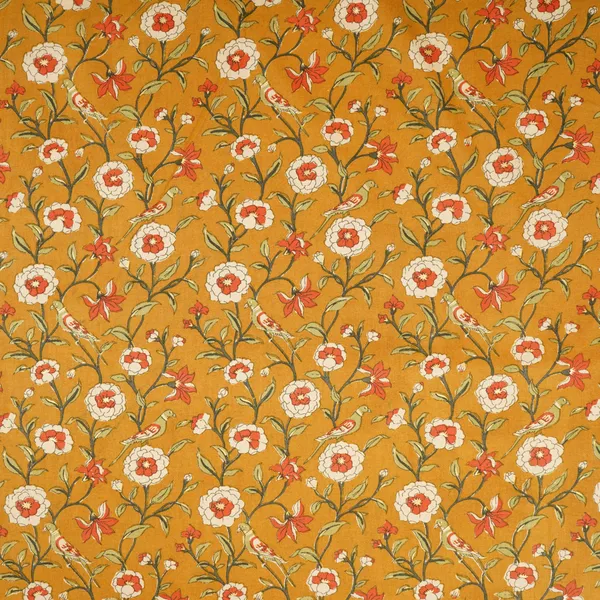 Mustard_Parrot_Foil_Print_Cotton_Fabric_Pb_29705_Default_Title