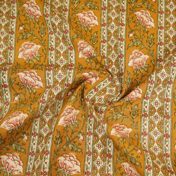 Mustard_Floral_Stripes_Foil_Print_Cotton_Fabric_Pb_29706_Default_Title