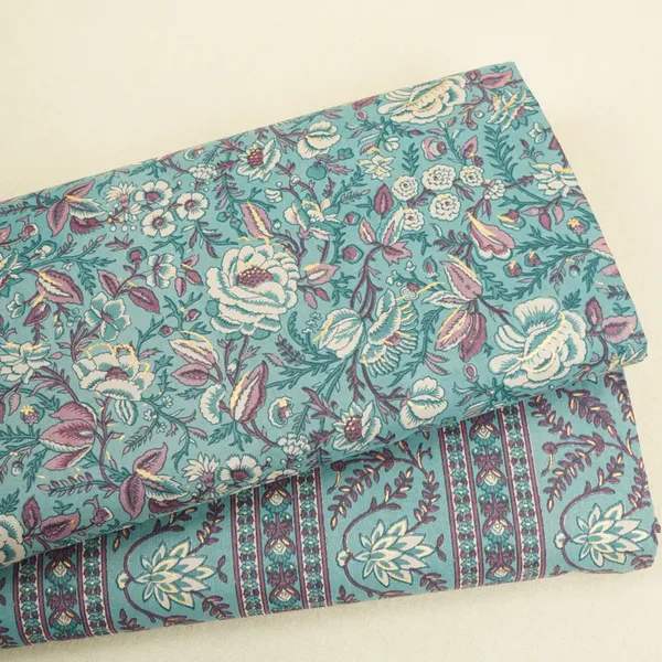 Lilac_Floral_Stripes_Foil_Print_Cotton_Fabric_Pb_29707_Default_Title