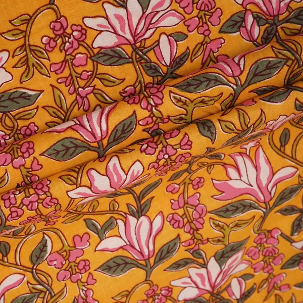 Mustard_Yellow_Floral_Handblock_Print_Cotton_Fabric_Pb_29723_Default_Title