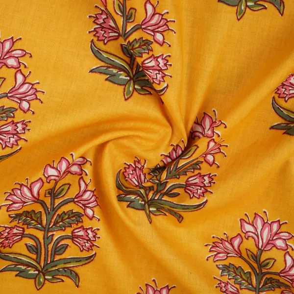 Yellow_Floral_Block_Print_Cotton_Fabric_Pb_29725_Default_Title