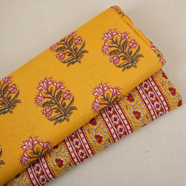 Yellow_Floral_Block_Print_Cotton_Fabric_Pb_29725_Default_Title