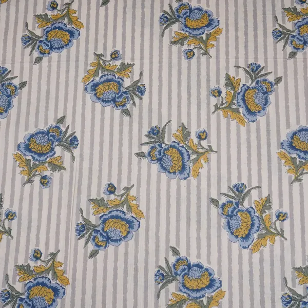 Off_White_Blue_Floral_Stripes_Print_Cotton_Fabric_Pb_29733_Default_Title
