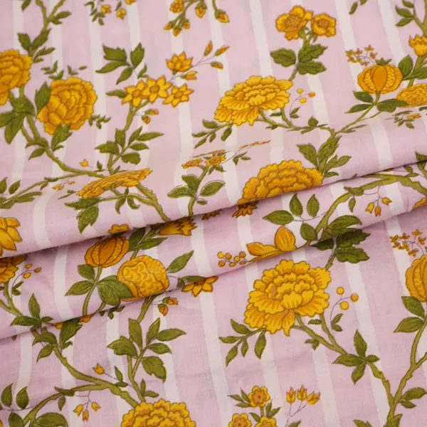 Pink_With_Yellow_Floral_Print_Cotton_Fabric_Pb_29735_Default_Title