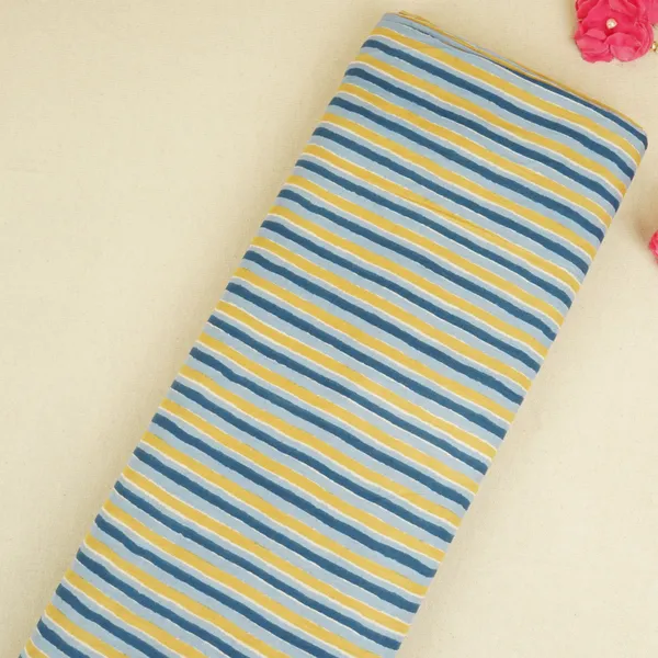 Blue_Yellow_Stripes_Print_Cotton_Fabric_Pb_29740_Default_Title