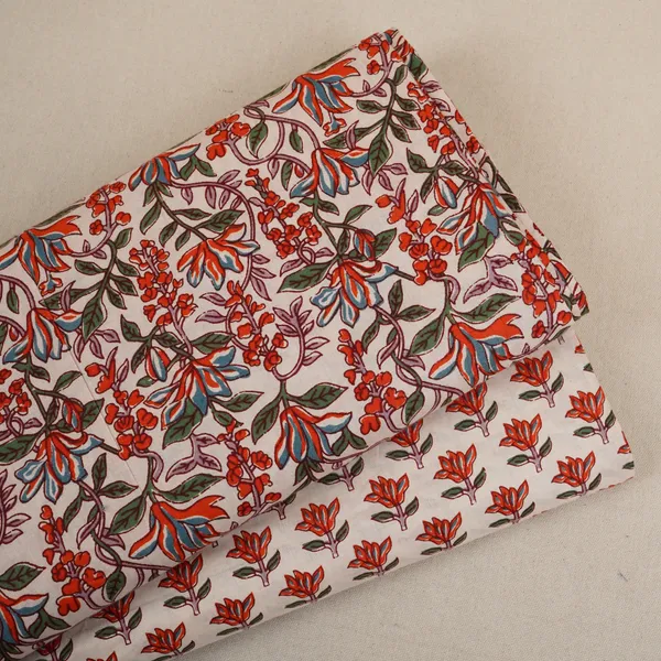 White_Red_Floral_Block_Print_Cotton_Fabric_Pb_29755_Default_Title