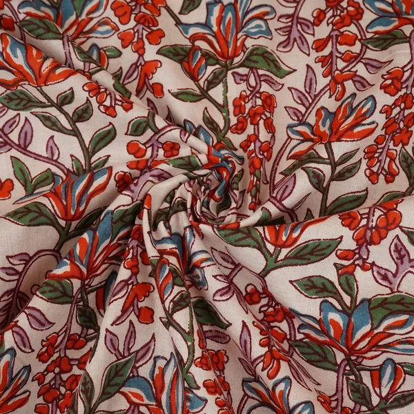 White_Red_Floral_Block_Print_Cotton_Fabric_Pb_29755_Default_Title