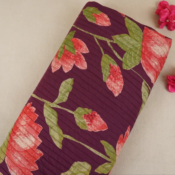 Purple_With_Green_Floral_Pintuck_Cotton_Fabric_Ch_29802_Default_Title