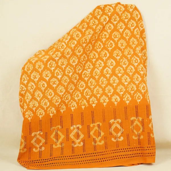 Orange_White_Floral_Batik_Print_Cotton_Schiffli_Fabric_Ch_29822_Default_Title