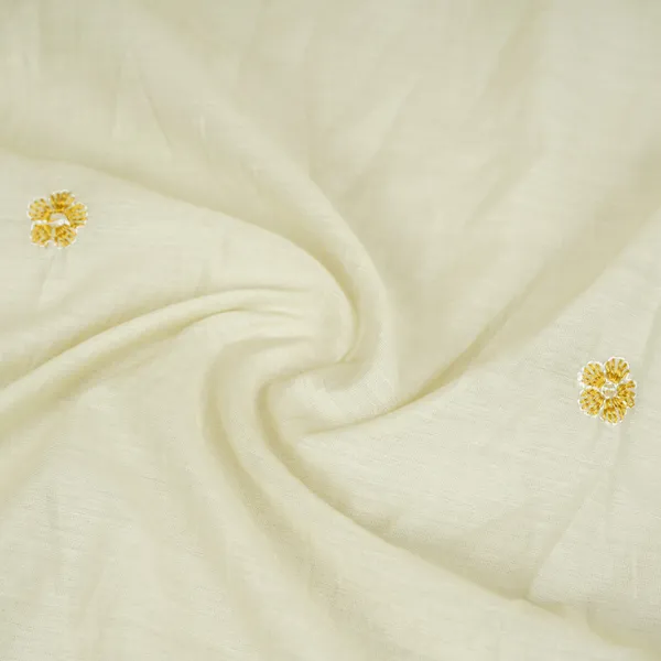 Light_Green_Floral_Border_Embroidery_Mul_Chanderi_Fabric_Dc_29913_Default_Title
