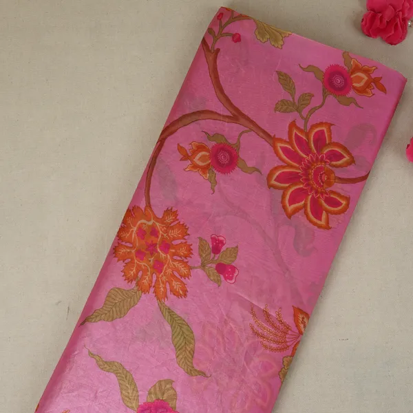 Magenta_Pink_Floral_Print_Organza_Fabric_Vf_30077_Default_Title