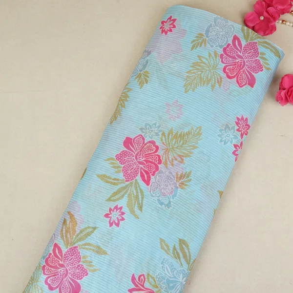 Light_Blue_Stripes_Floral_Print_Organza_Fabric_Vf_30081_Default_Title