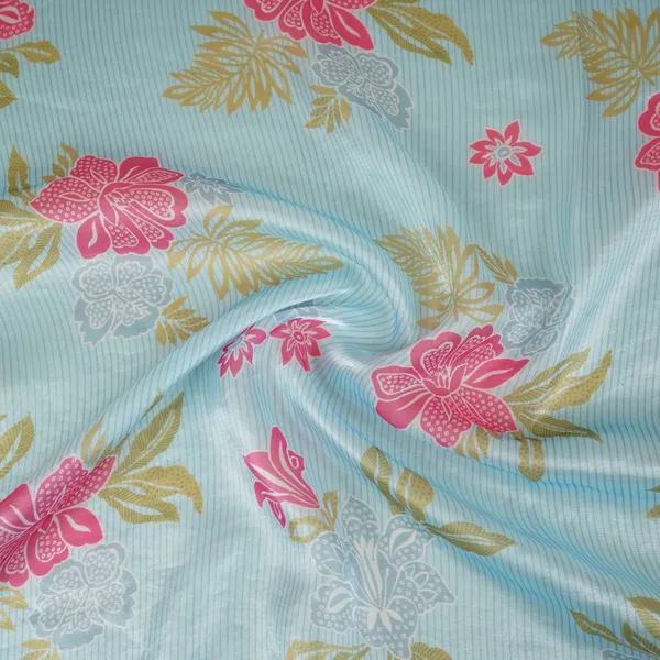 Light_Blue_Stripes_Floral_Print_Organza_Fabric_Vf_30081_Default_Title