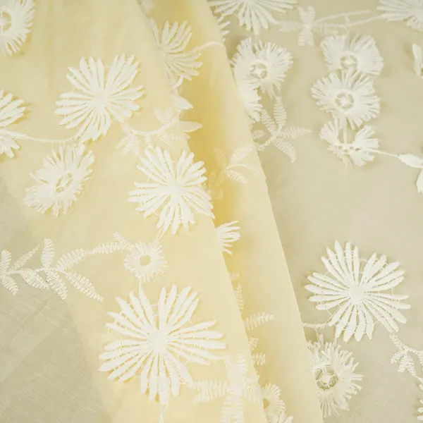 Pale_Yellow_Floral_3d_Embroidery_Tencel_Silk_Fabric_Af_30084_Default_Title