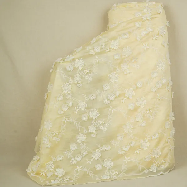 Pale_Yellow_Floral_3d_Embroidery_Tencel_Silk_Fabric_Af_30084_Default_Title
