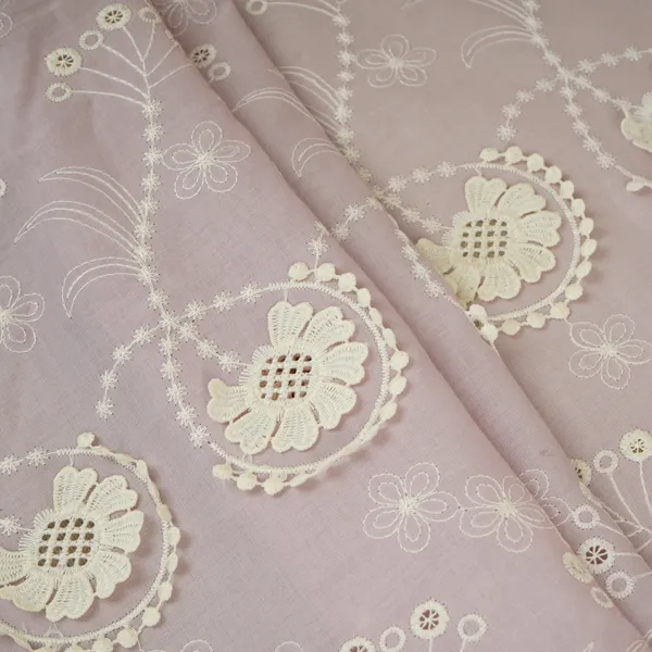 Light_Lavender_Floral_3d_Schiffli_Embroidery_Cotton_Schiffli_Fabric_Af_30093_Default_Title