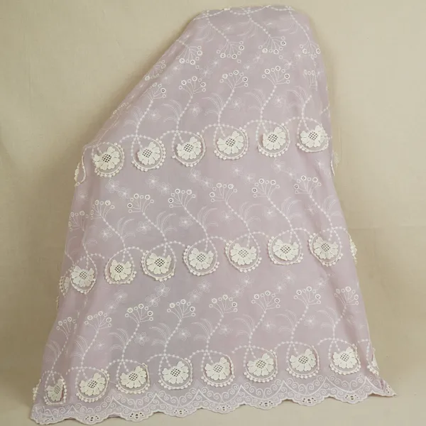 Light_Lavender_Floral_3d_Schiffli_Embroidery_Cotton_Schiffli_Fabric_Af_30093_Default_Title
