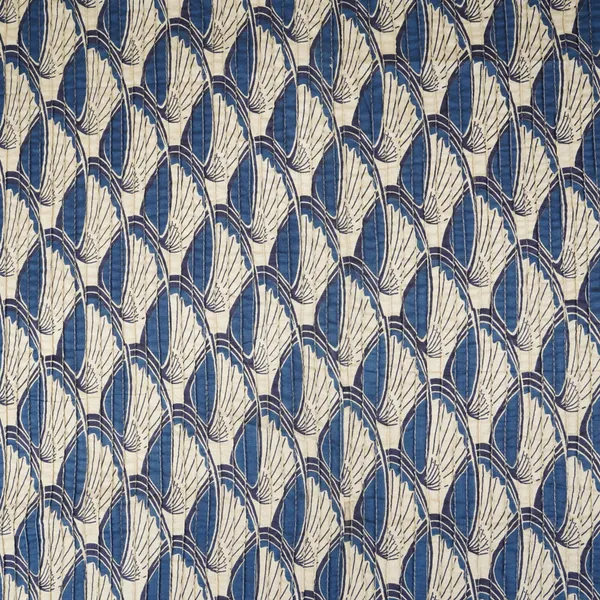 White_With_Blue_Batik_Print_Pintuck_Cotton_Fabric_Mfr_29827_Default_Title