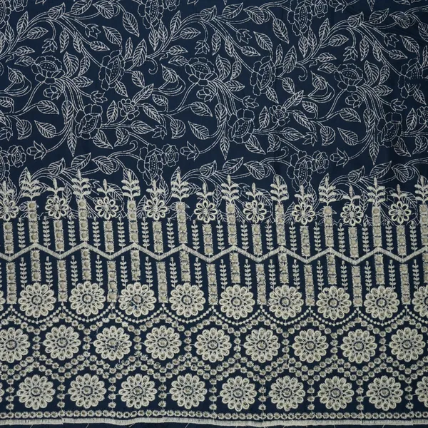 Blue_With_White_Floral_Print_Muslin_Schiffli_Fabric_Mfr_29831_Default_Title