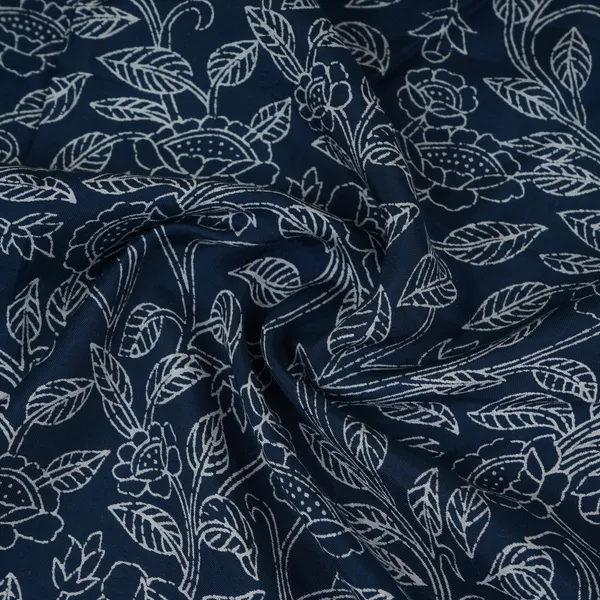 Blue_With_White_Floral_Print_Muslin_Schiffli_Fabric_Mfr_29831_Default_Title