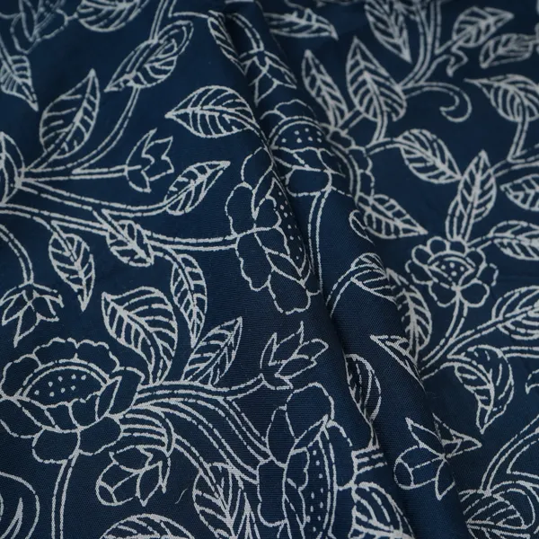 Blue_With_White_Floral_Print_Muslin_Schiffli_Fabric_Mfr_29831_Default_Title