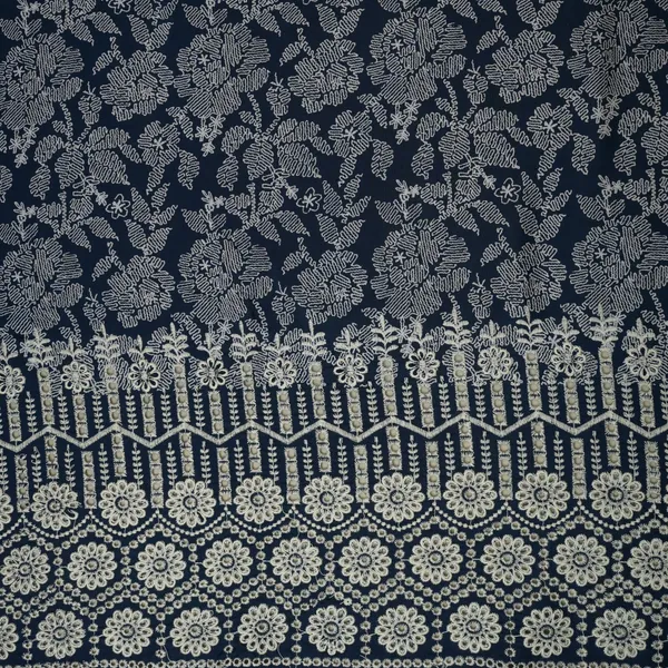 Blue_With_White_Floral_Print_Muslin_Schiffli_Fabric_Mfr_29832_Default_Title