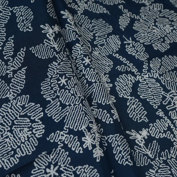 Blue_With_White_Floral_Print_Muslin_Schiffli_Fabric_Mfr_29832_Default_Title