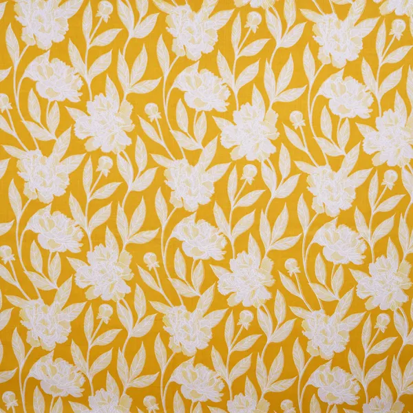 Yellow_With_White_Floral_Print_Cotton_Fabric_Mfr_29872_Default_Title