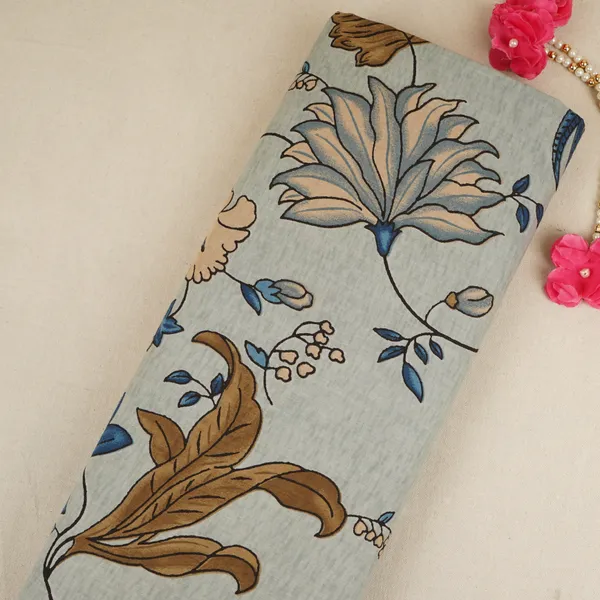 Light_Grey_With_Multicolor_Floral_Print_Cotton_Fabric_Mfr_29880_Default_Title