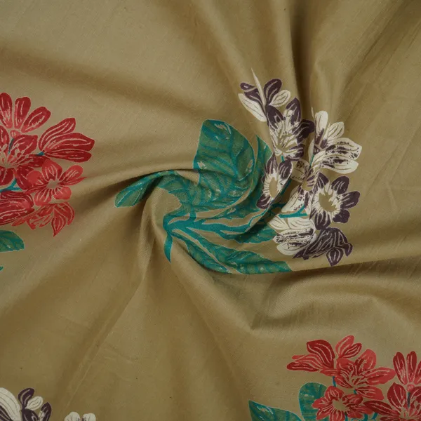 Beige_Green_Floral_Print_Cotton_Fabric_Mfr_29886_Default_Title