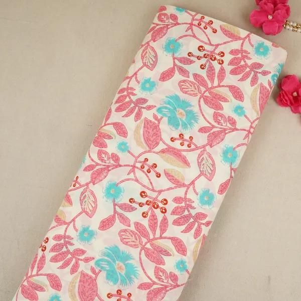 Cream_With_Blue_Floral_Print_Cotton_Fabric_Mfr_29923_Default_Title