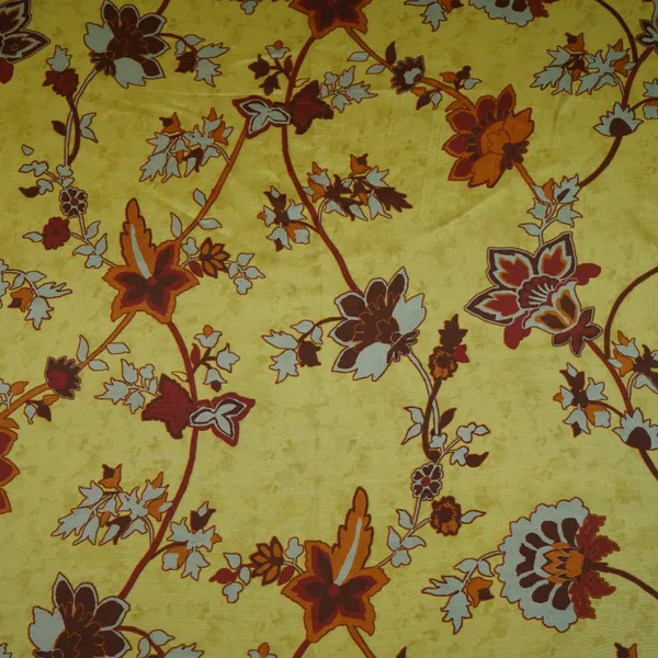 Mustard_Yellow_Floral_Print_Muslin_Fabric_Mf_30189_Default_Title