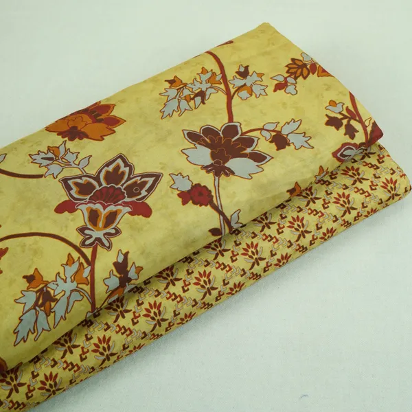 Mustard_Yellow_Floral_Print_Muslin_Fabric_Mf_30189_Default_Title