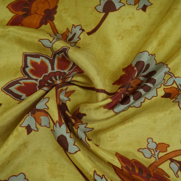 Mustard_Yellow_Floral_Print_Muslin_Fabric_Mf_30189_Default_Title