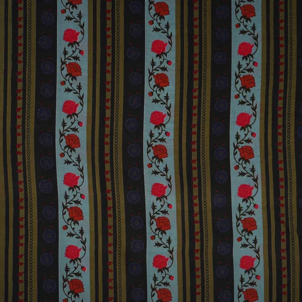 Sky_Blue_Black_Floral_Stripes_Print_Muslin_Fabric_Mf_30192_Default_Title