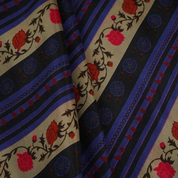 Cream_Navy_Blue_Stripes_Print_Muslin_Fabric_Mf_30199_Default_Title